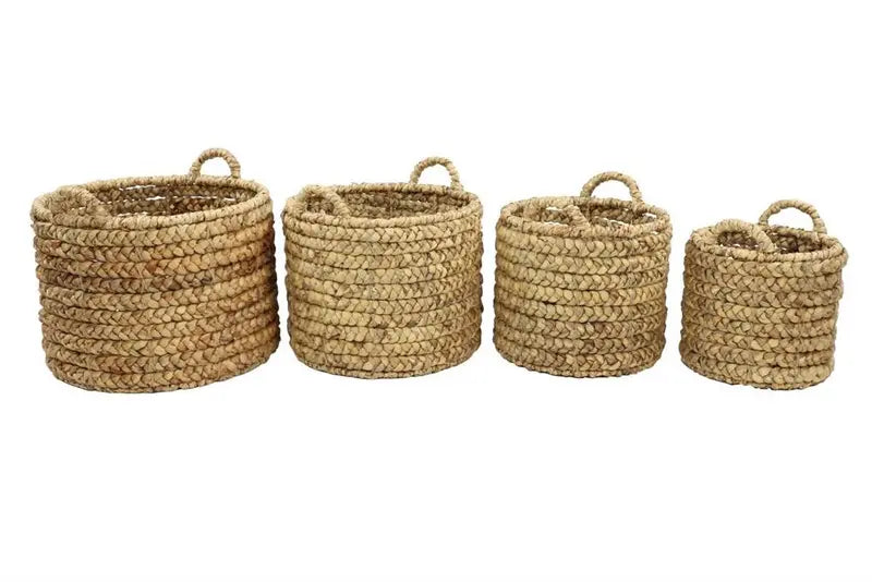 Brown Dried Plant Coastal Storage Basket,