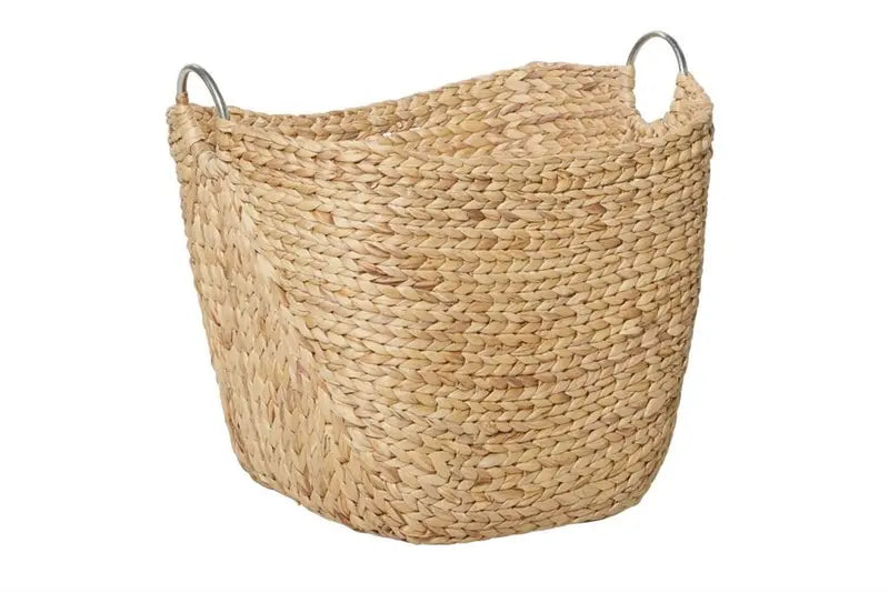 Brown Dried Plant Contemporary Storage Basket,