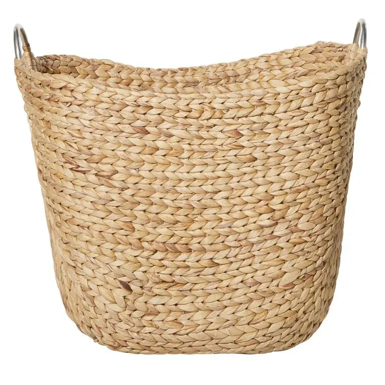 Brown Dried Plant Contemporary Storage Basket,