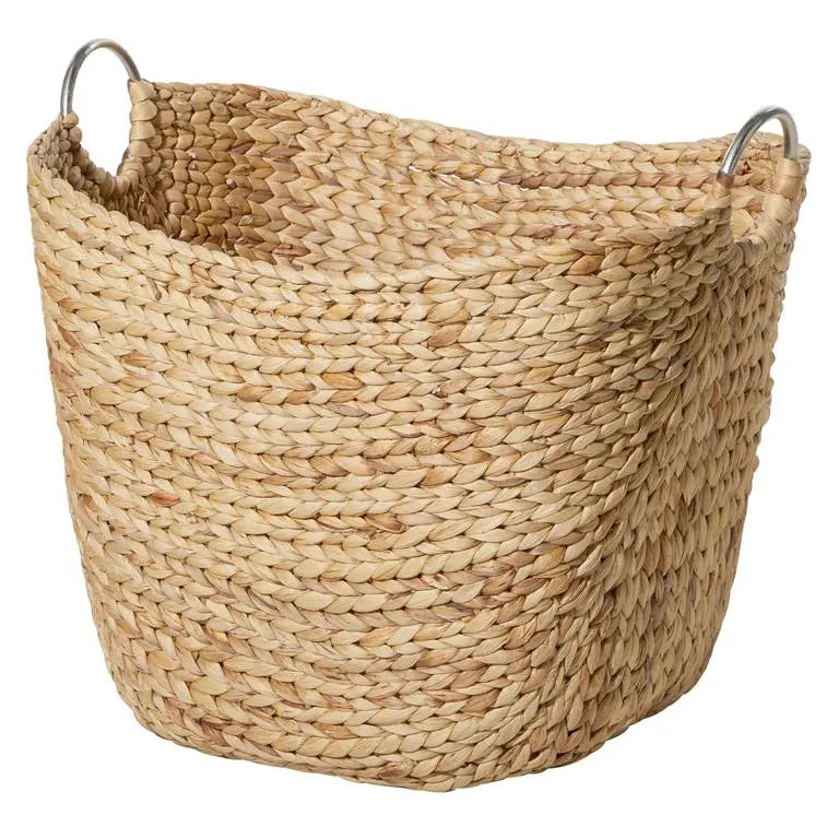 Brown Dried Plant Contemporary Storage Basket,