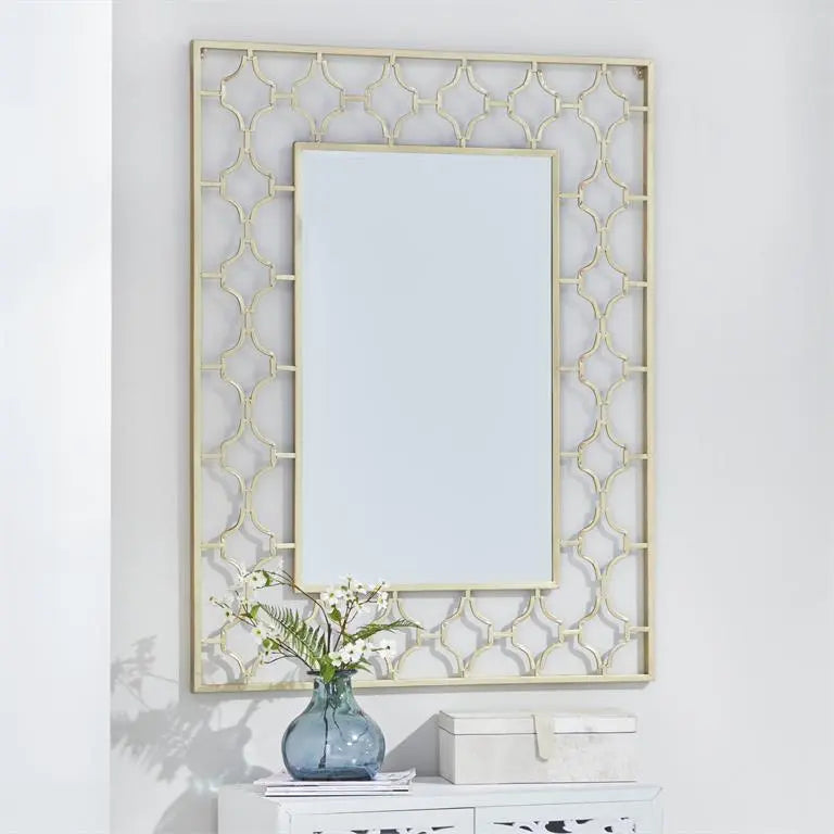 Gold Metal Glam Wall Mirror