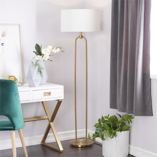 COSMOPOLITAN GOLD METAL PAPER CLIP FLOOR LAMP
