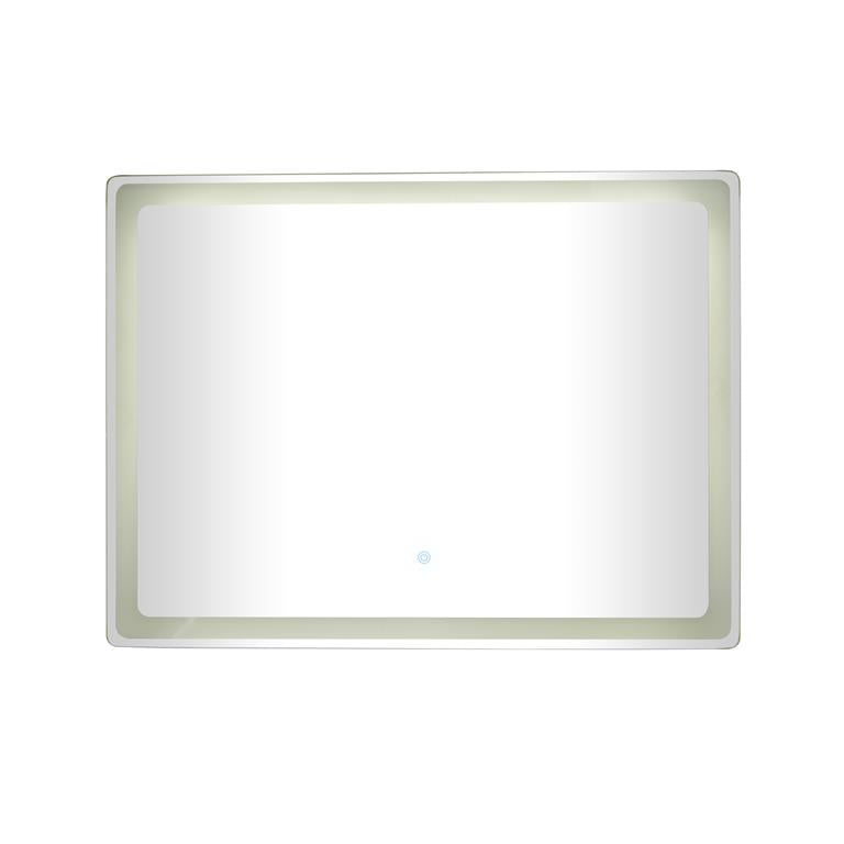 SILVER GLASS LED MIRROR,