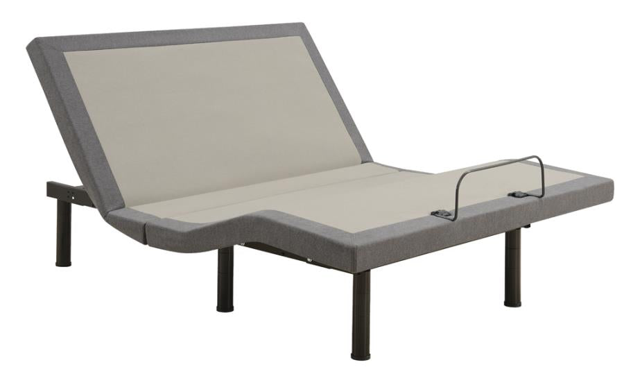 Clara Adjustable Bed Base Grey and Black