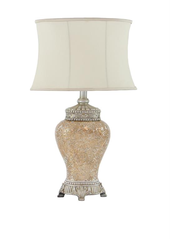 BRONZE GLASS TABLE LAMP