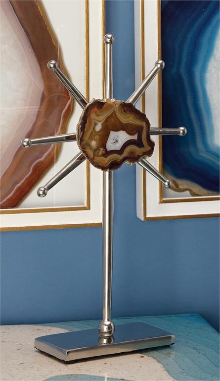 BROWN GLAM GEOMETRIC SCULPTURE