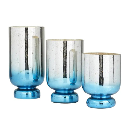 Silver Glass Glam Candle Holder
