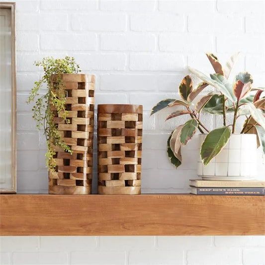 TEAK VASE