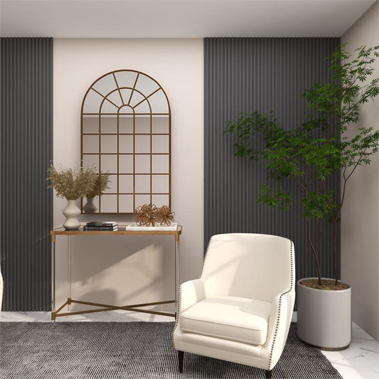 GOLD METAL GEOMETRIC SCULPTURE,