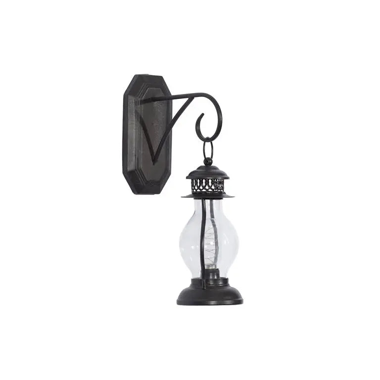 Black Metal Industrial Wall Sconce