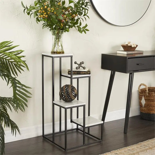 White Metal Modern Plantstand