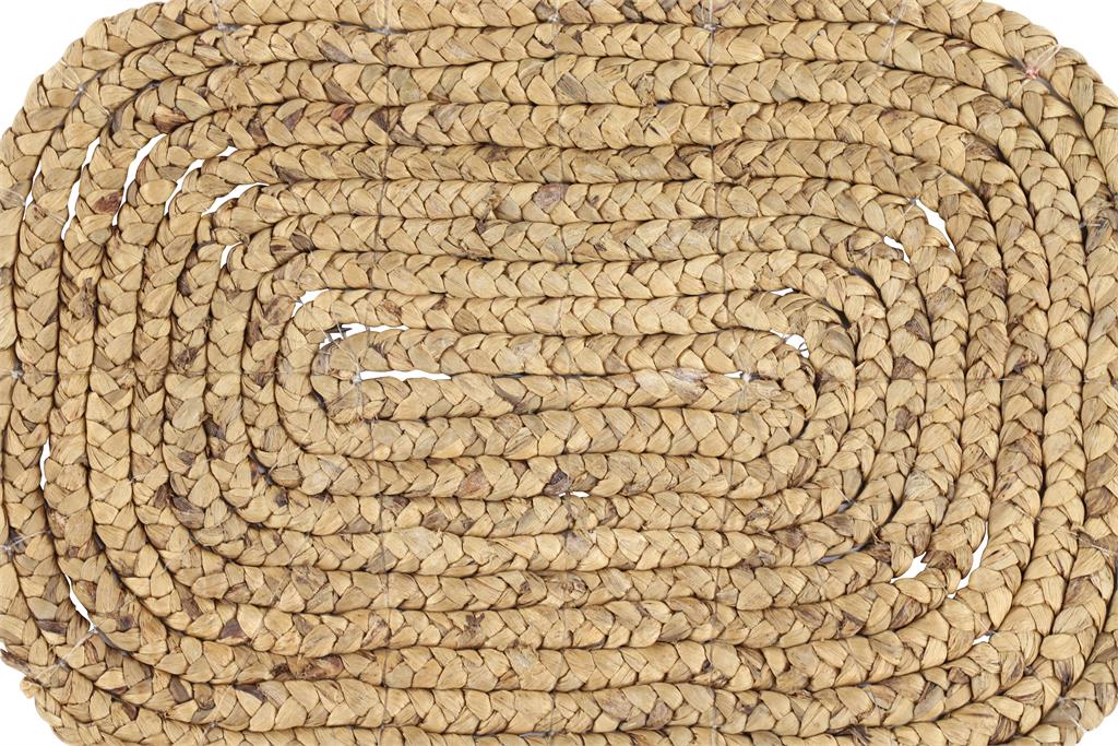 RECTANGULAR BRAIDED BROWN WATER HYACINTH PLACEMATS
