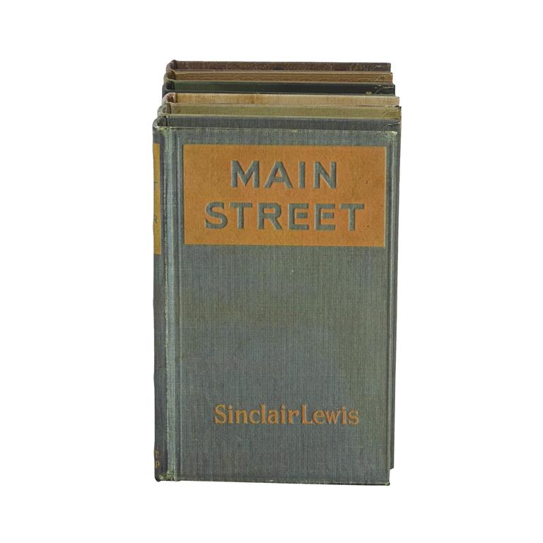MULTI COLORED WOOD FAUX BOOK BOX WITH VARYING COVERS