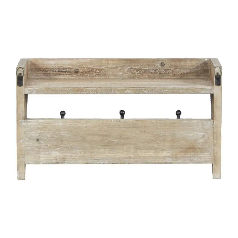 Brown Wood Rustic Wall Hook