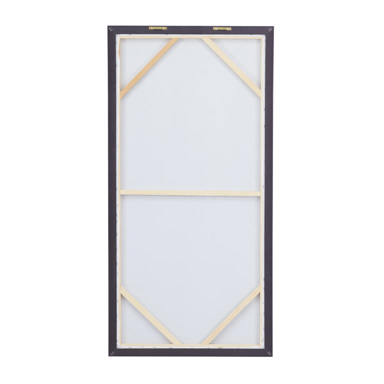 BLUE CANVAS ABSTRACT FRAMED WALL ART WITH BLACK FRAME