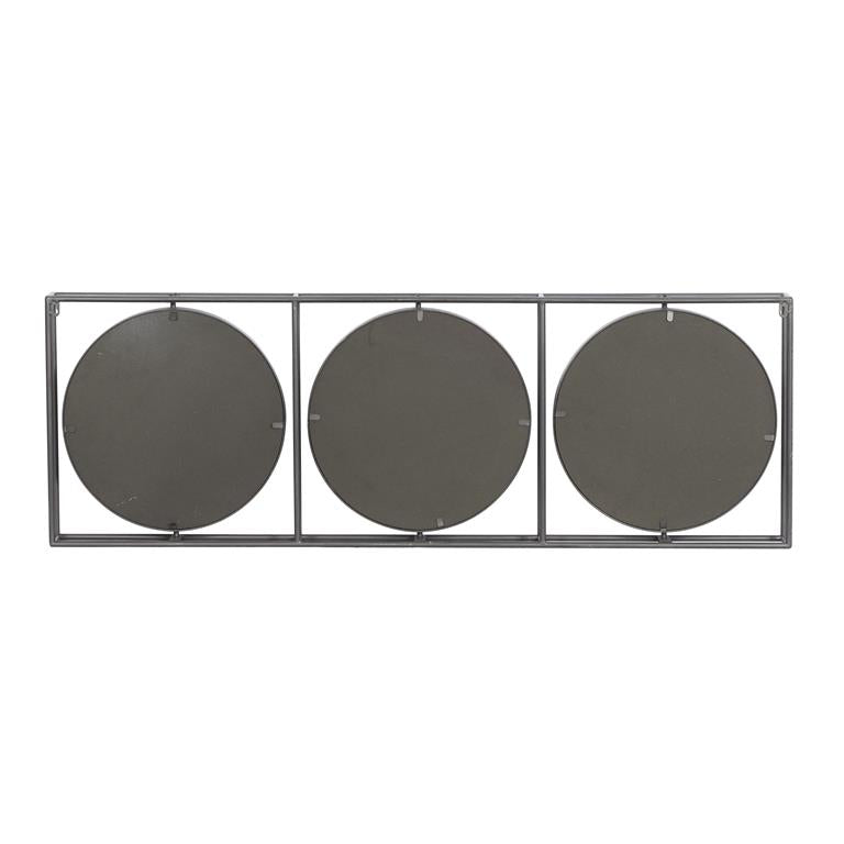 GRAY METAL MODERN WALL MIRROR