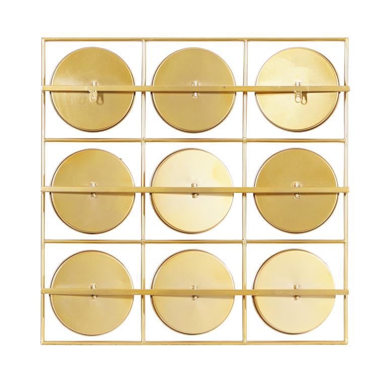 GOLD METAL MODERN WALL MIRROR