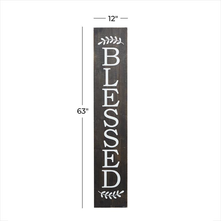 BROWN WOOD FARMHOUSE WORDS AND TEXT WALL DECOR