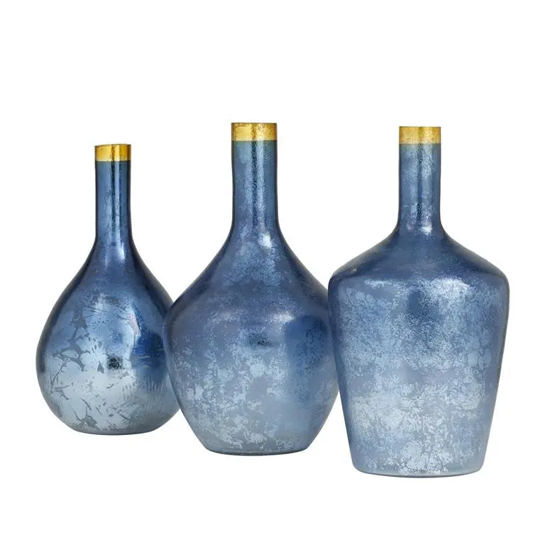 Blue Glass Glam Vase