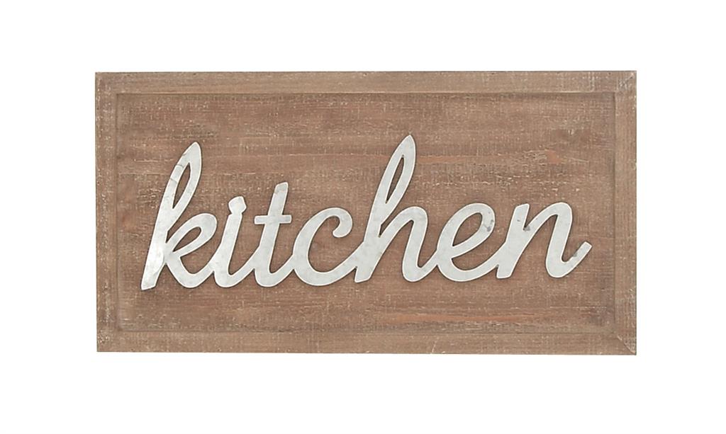 BROWN FARMHOUSE WOOD WALL DECOR