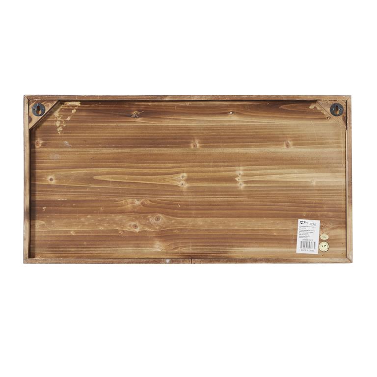 BROWN FARMHOUSE WOOD WALL DECOR