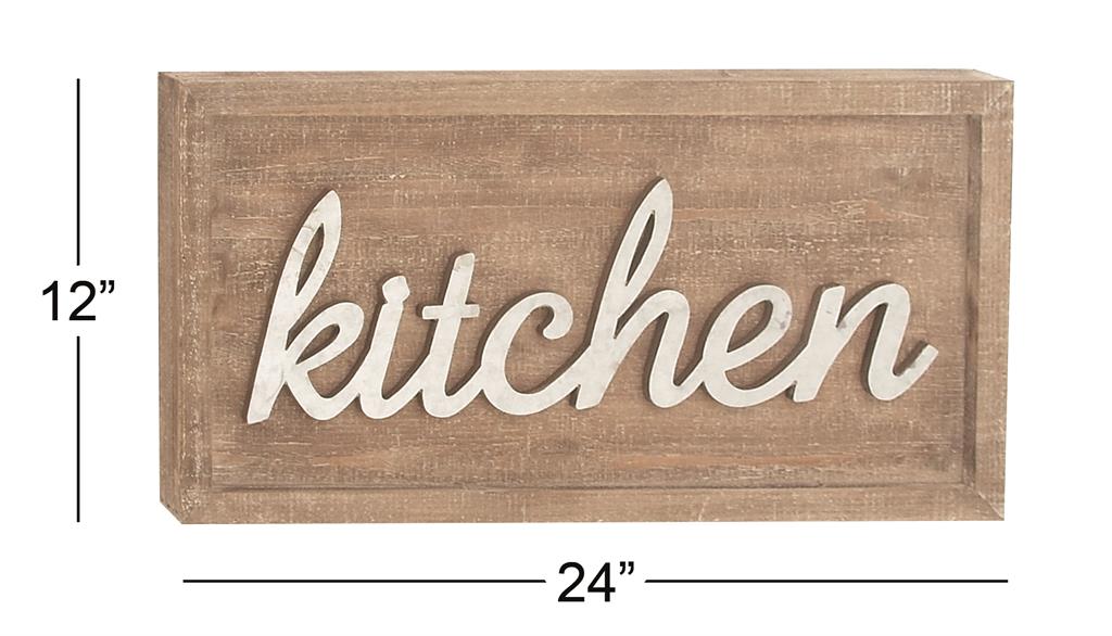BROWN FARMHOUSE WOOD WALL DECOR