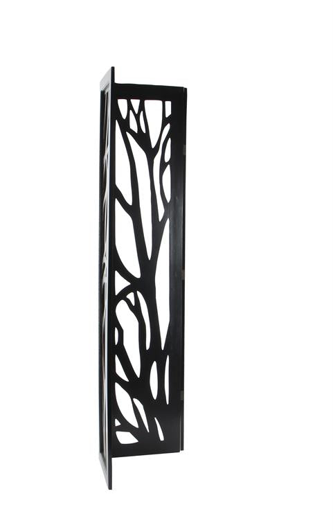 BLACK WOOD ECLECTIC ROOM DIVIDER SCREEN