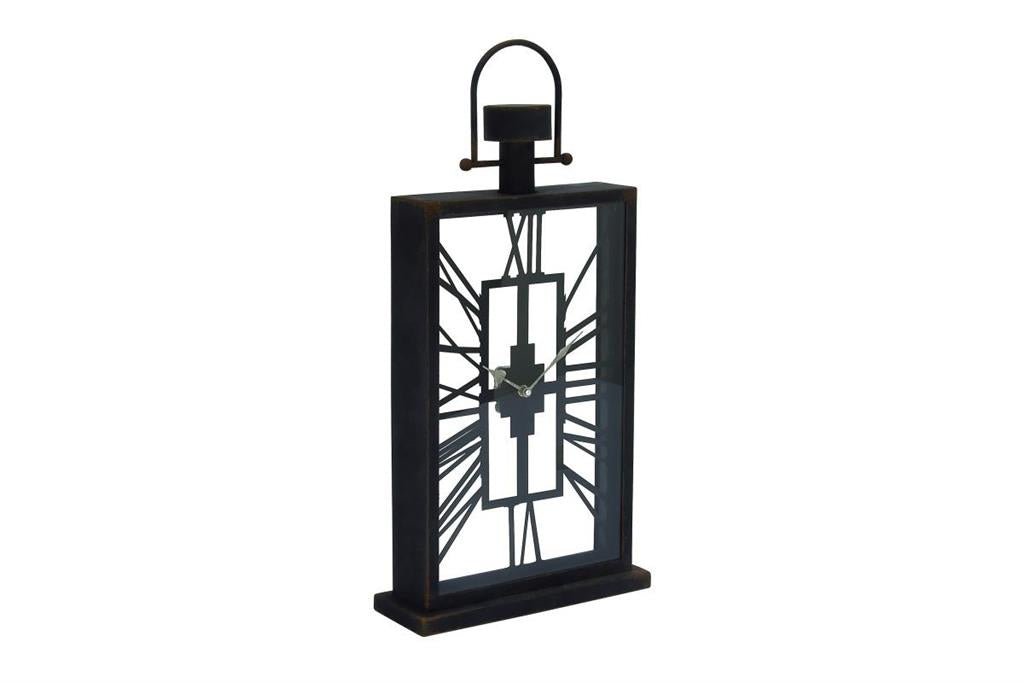 BROWN METAL CLOCK
