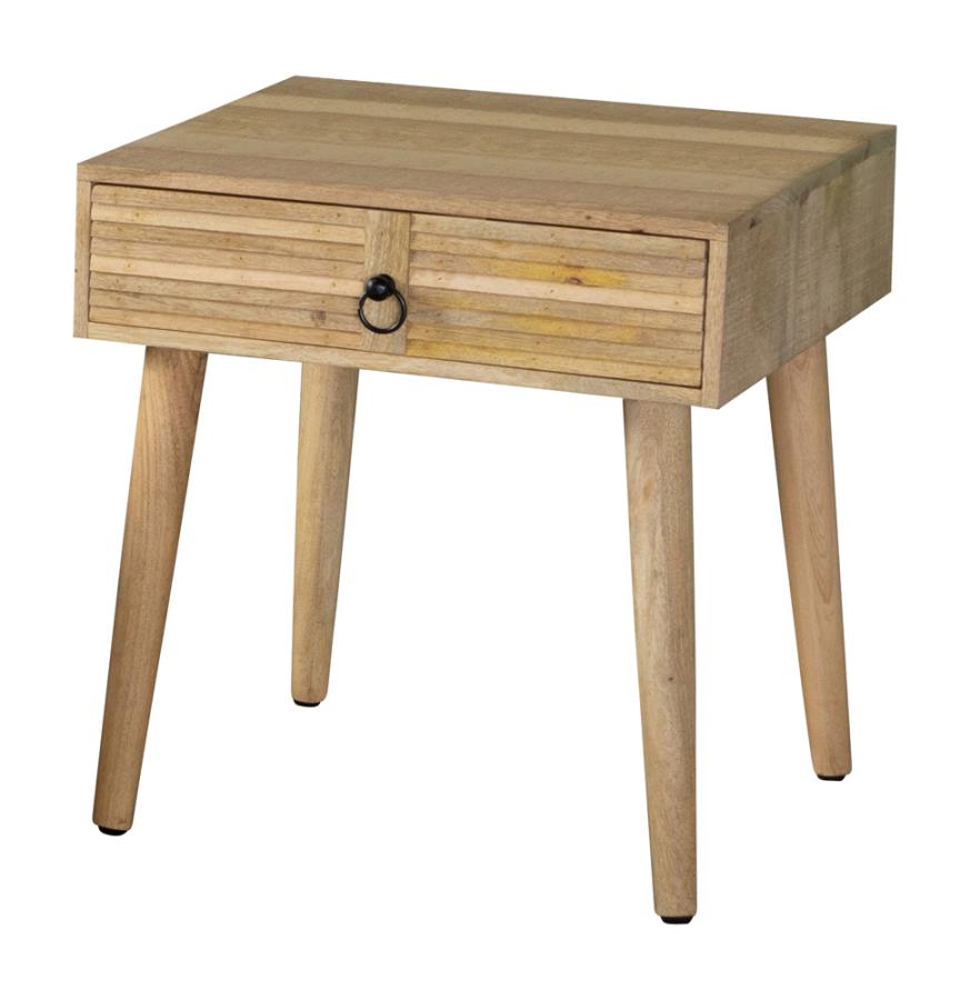 Square 1-drawer End Table Natural