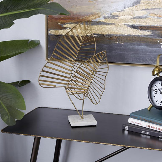 GOLD METAL LEAF SCULPTURE