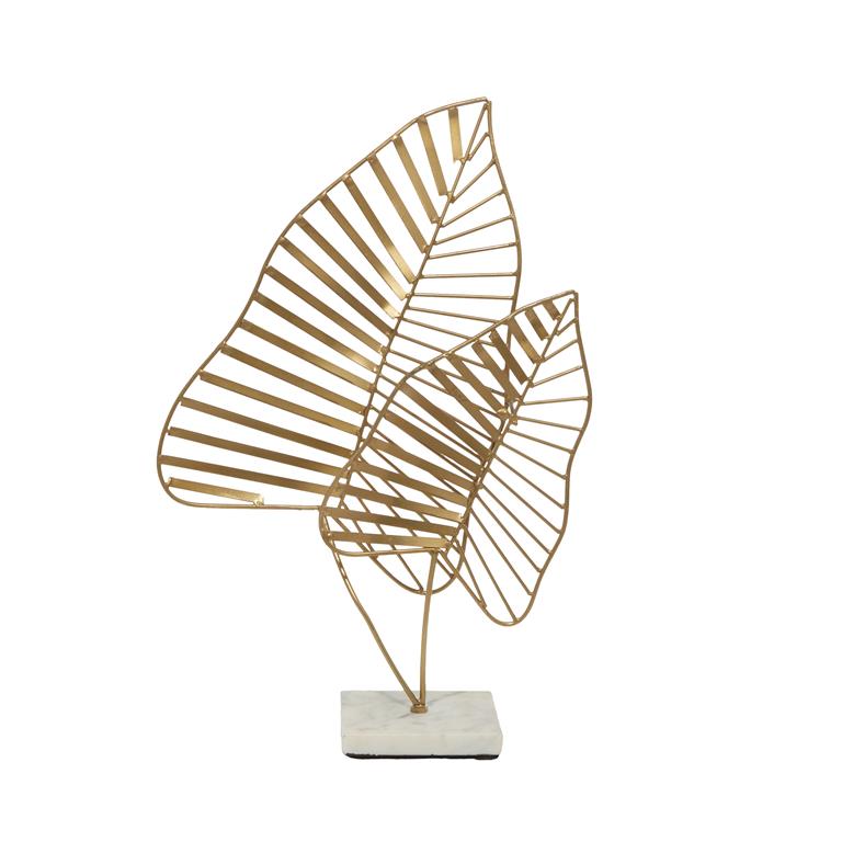 GOLD METAL LEAF SCULPTURE