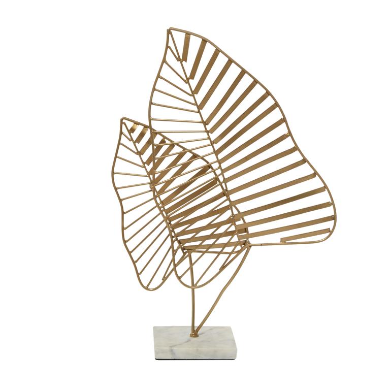 GOLD METAL LEAF SCULPTURE