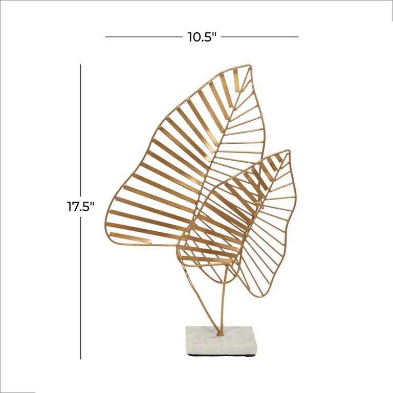 GOLD METAL LEAF SCULPTURE