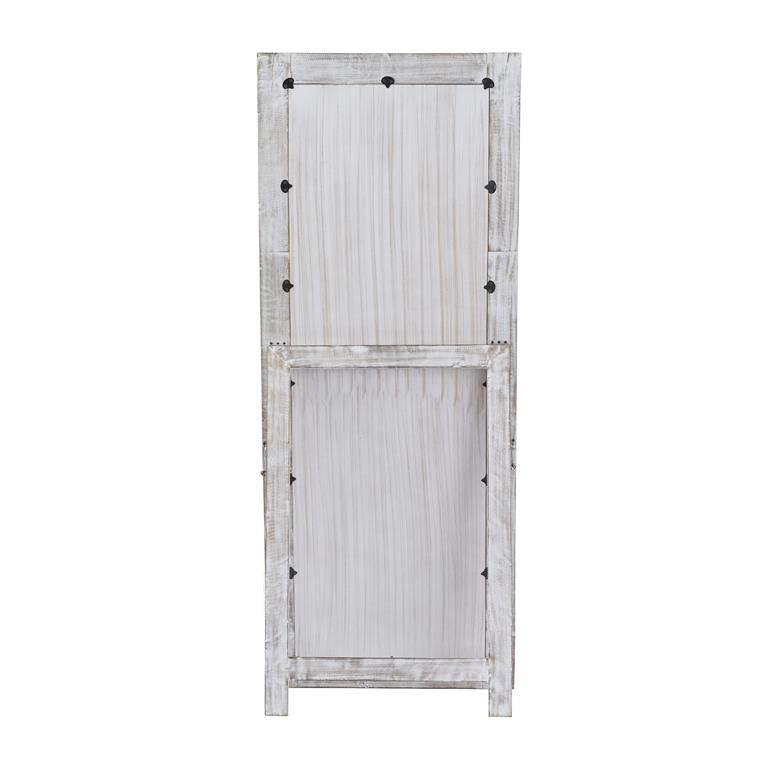 WHITE WOOD FLORAL INTRICATELY CARVED WALL MIRROR,