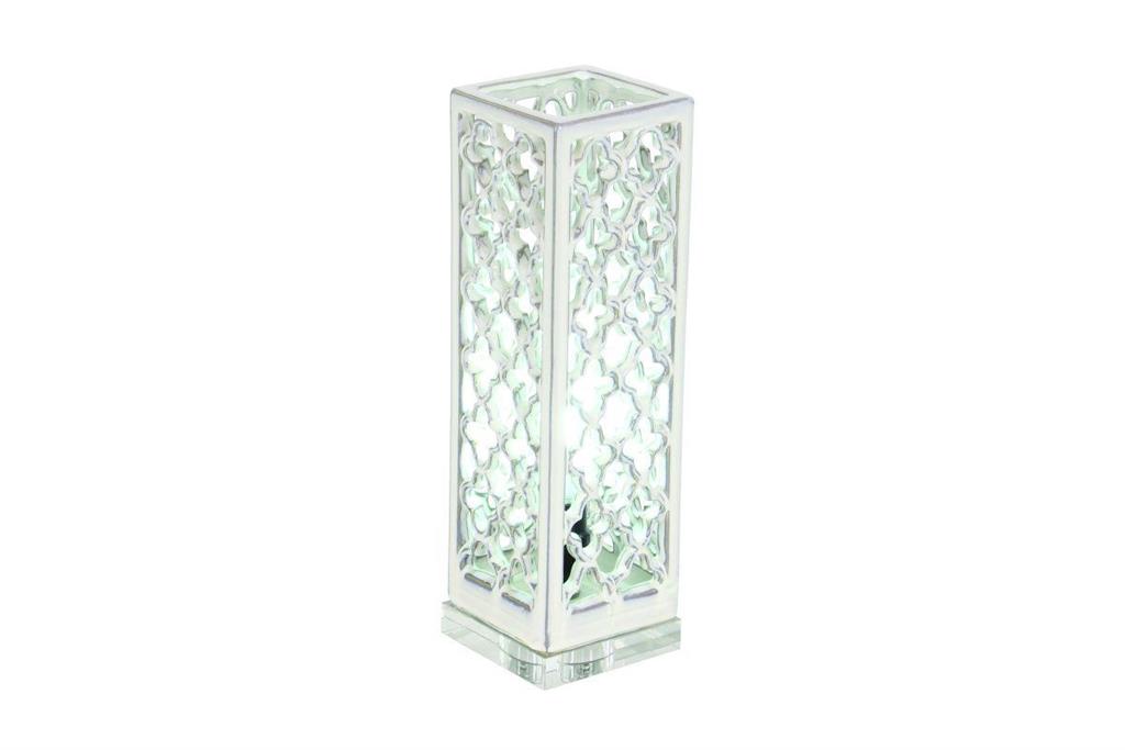 WHITE PORCELAIN COASTAL TABLE LAMP UPLIGHT,