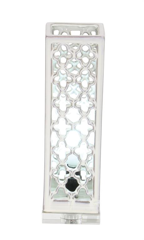 WHITE PORCELAIN COASTAL TABLE LAMP UPLIGHT,