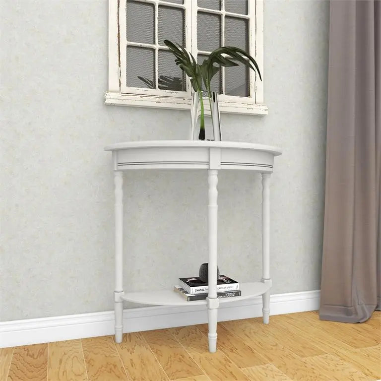 Gray Wood Traditional Console Table