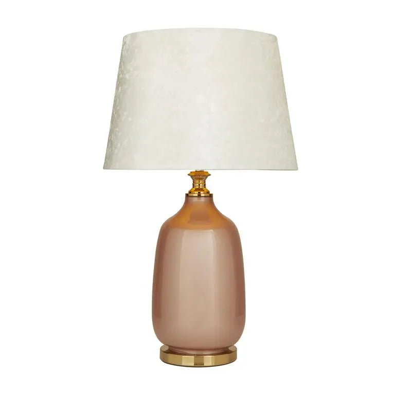 Pink Polyester Glam Table Lamp