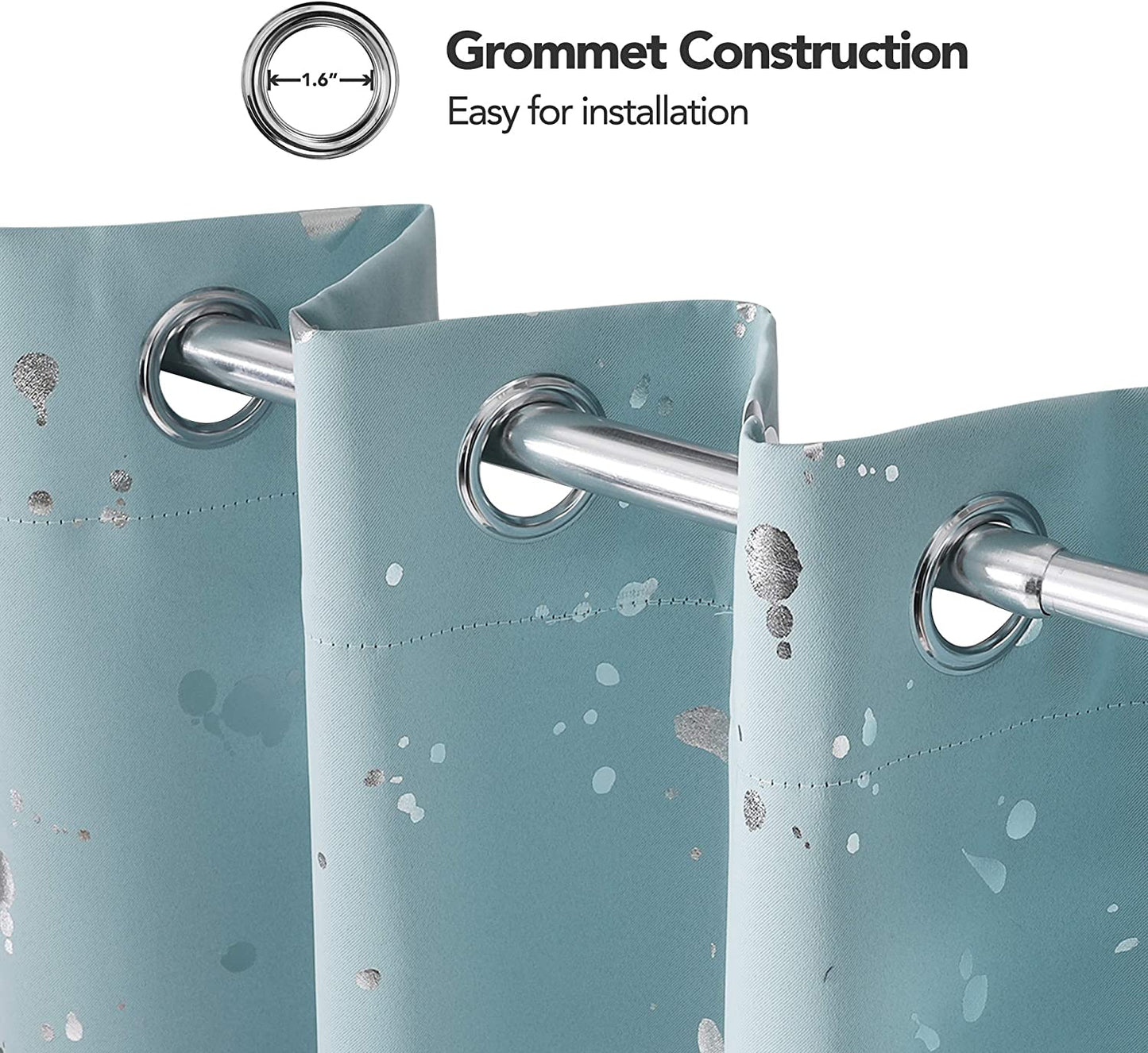 HAIM ENERGY EFFICIENT SILVER FOIL BLACKOUT GROMMRT PANEL