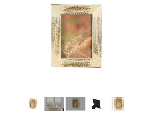 BEIGE RESIN PHOTO FRAME