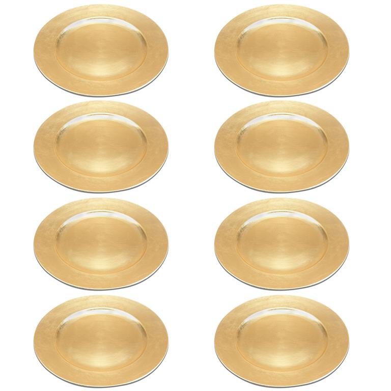 1 PIECE GOLD MELAMINE CHARGER,