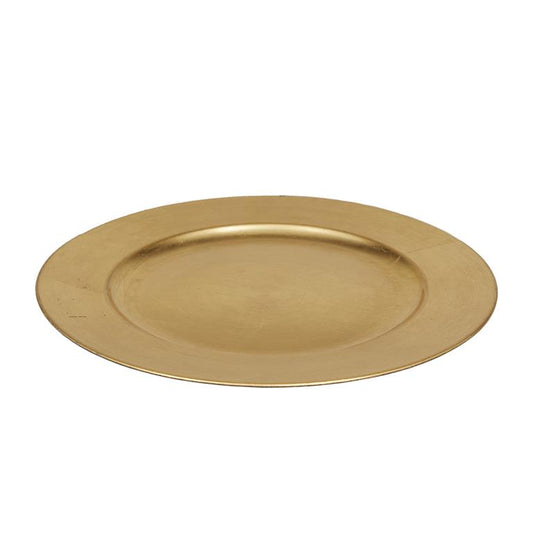 1 PIECE GOLD MELAMINE CHARGER,