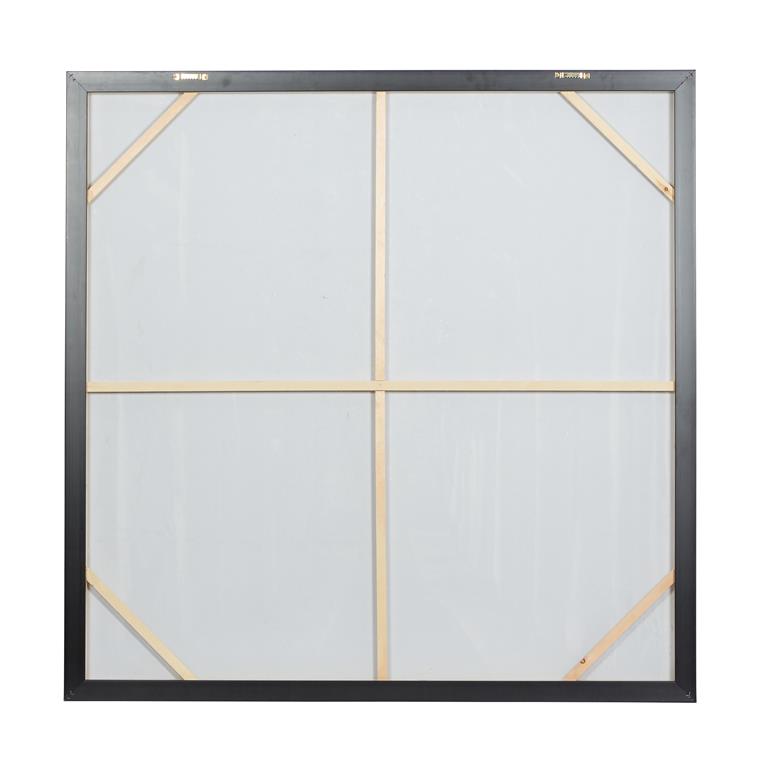 WHITE CANVAS LANDSCAPE HANDMADE FOREST FRAMED WALL ART WITH SILVER FRAME