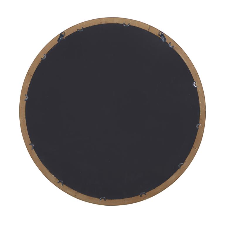 BROWN WOOD WALL MIRROR