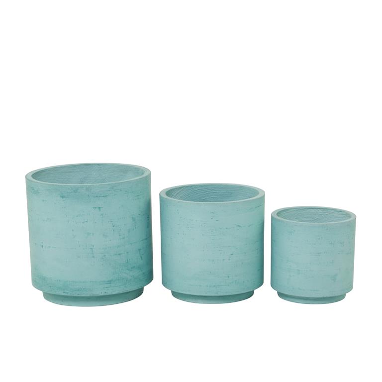 TURQUOISE MAGNESIUM OXIDE INDOOR OUTDOOR PLANTER
