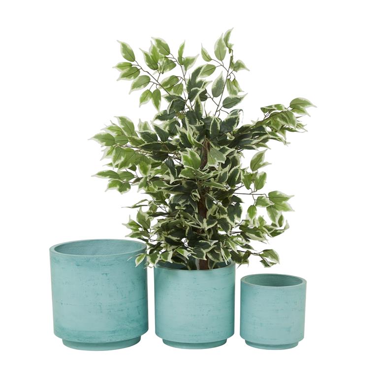 TURQUOISE MAGNESIUM OXIDE INDOOR OUTDOOR PLANTER