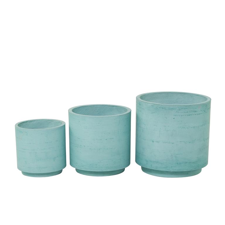 TURQUOISE MAGNESIUM OXIDE INDOOR OUTDOOR PLANTER