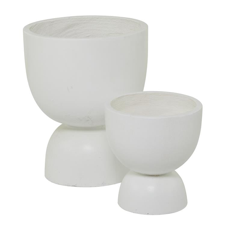 WHITE MAGNESIUM OXIDE INDOOR OUTDOOR PLANTER