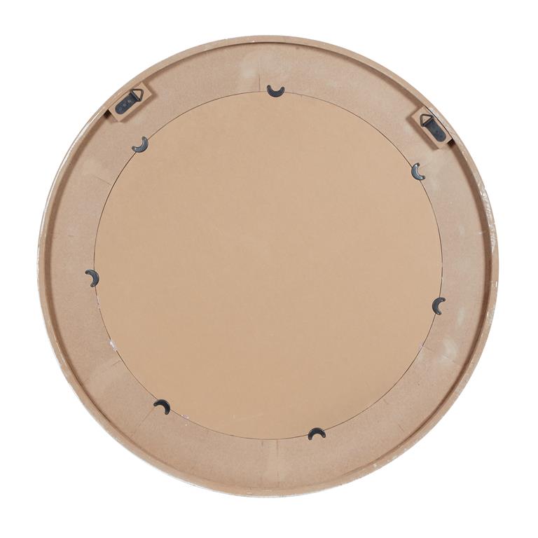 WHITE WOOD HANDMADE WALL MIRROR WITH DISTRESSING