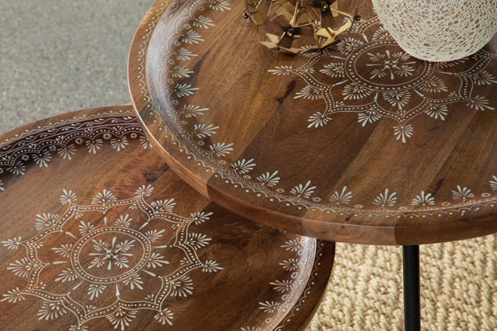 Round nesting table